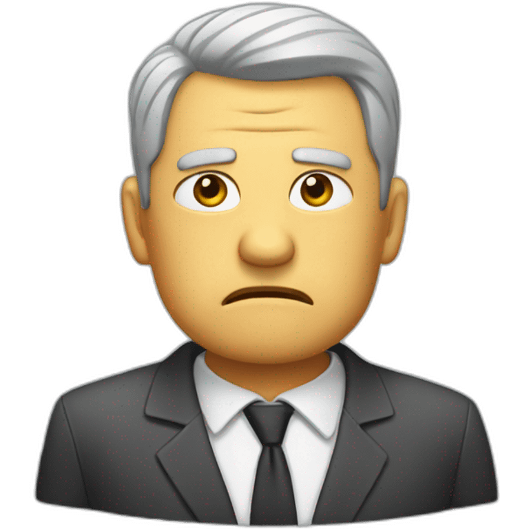 Irritated manager emoji