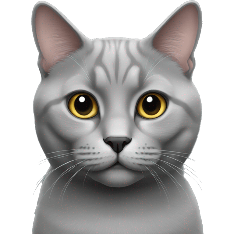 grey british cat emoji