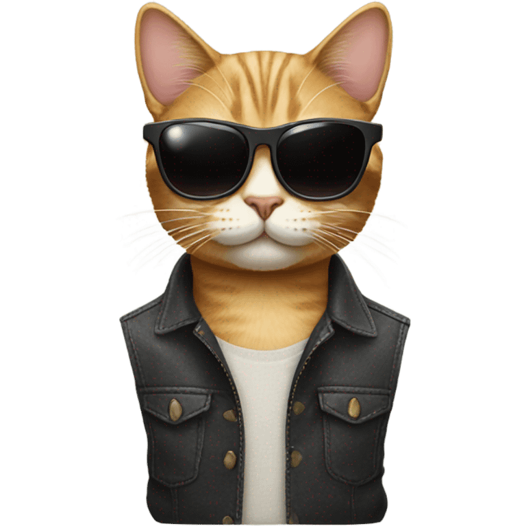 Cat with sunglasses emoji