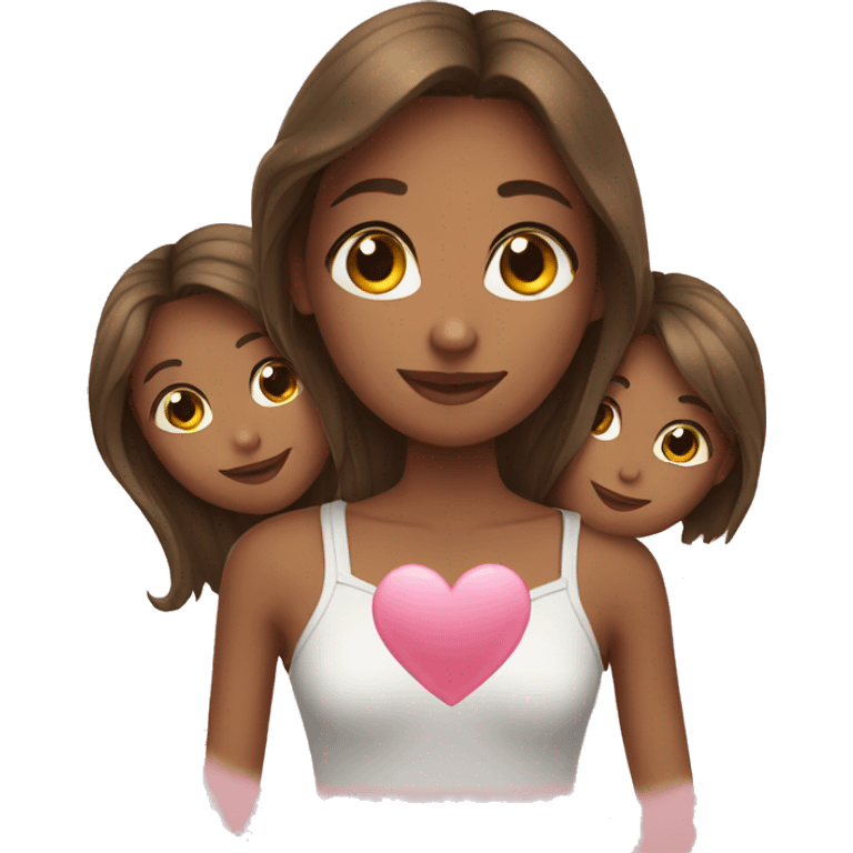 girl giving love to others emoji