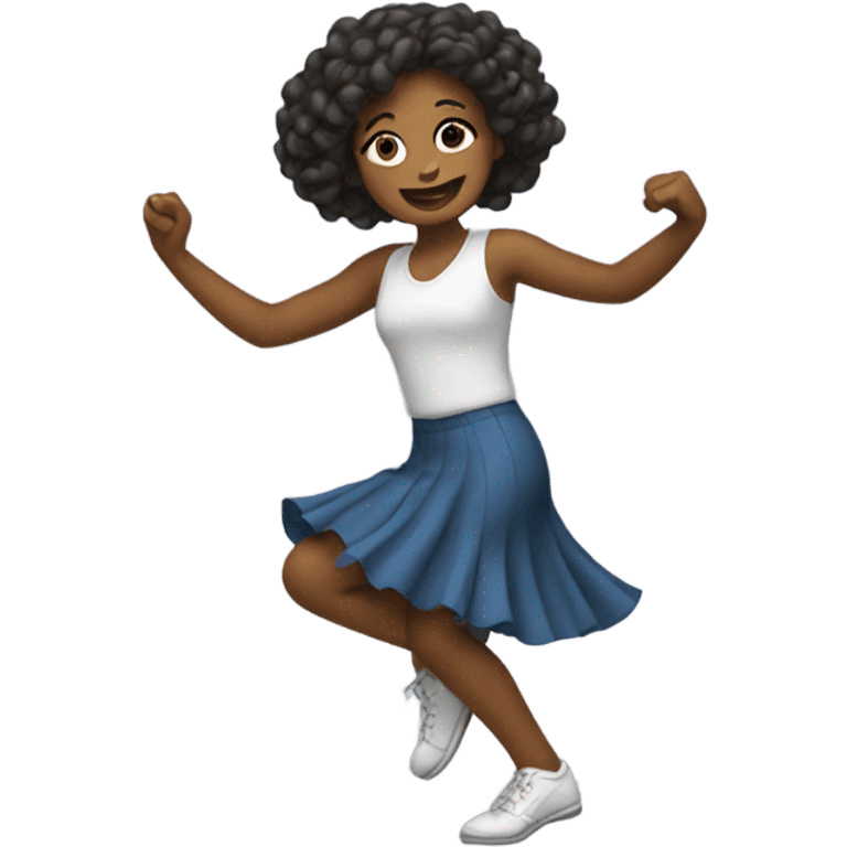 A girl dancing  emoji