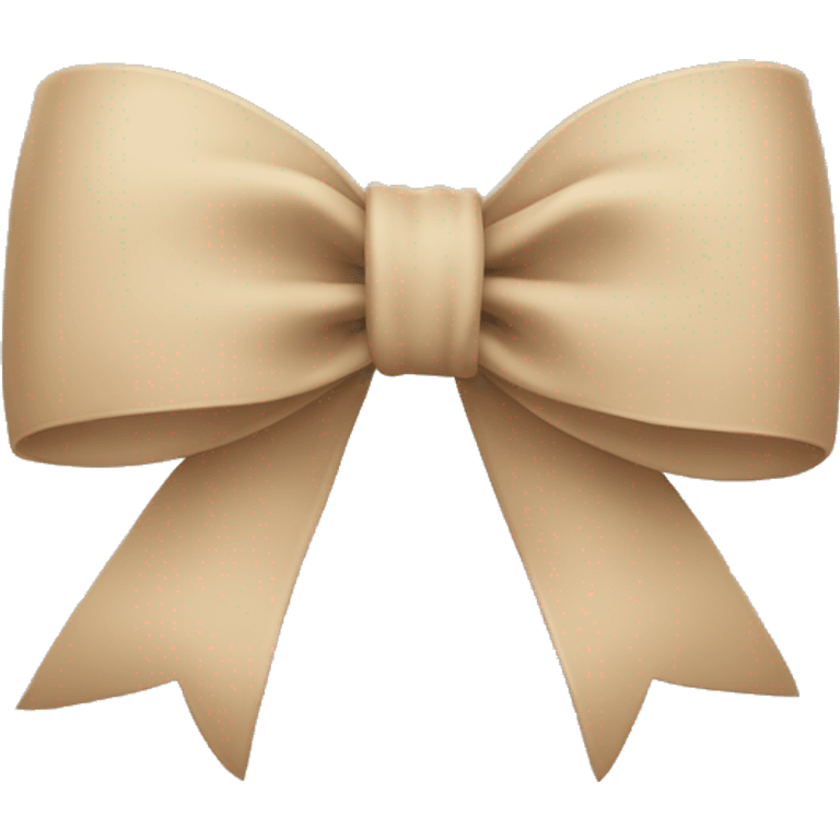 Beige bow emoji