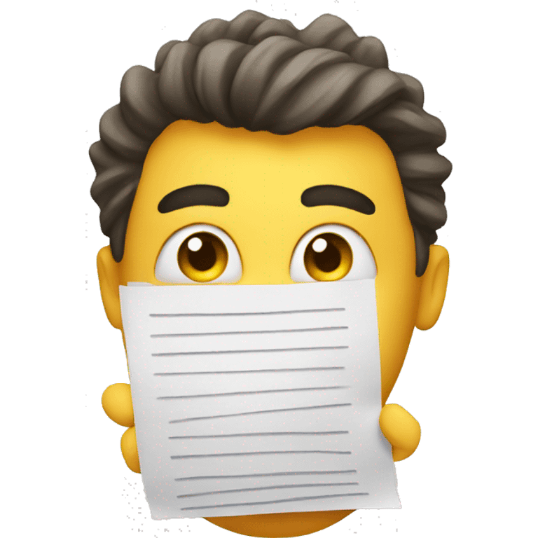 fear with documents emoji