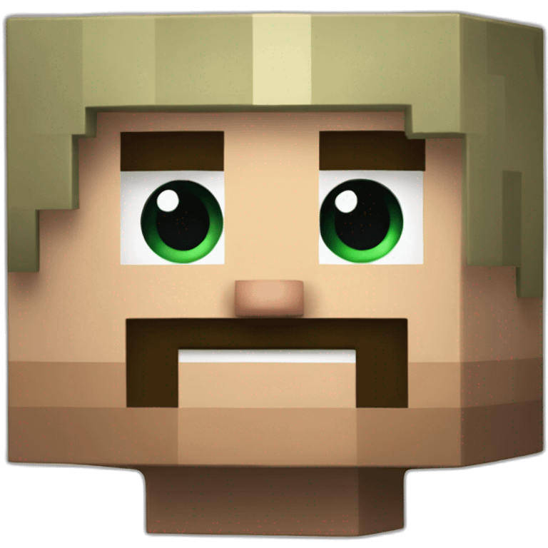 Minecraft steve emoji