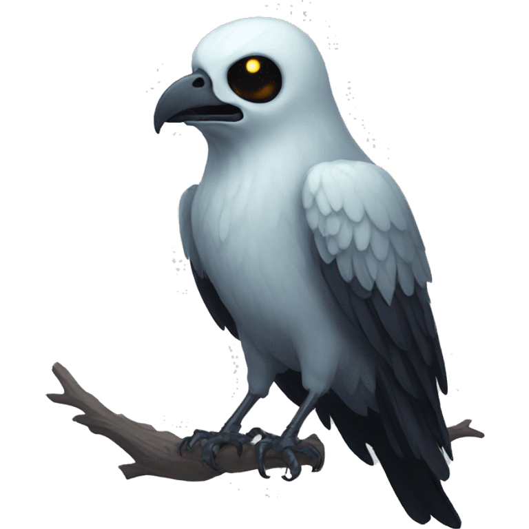 ghost crow with skull  emoji