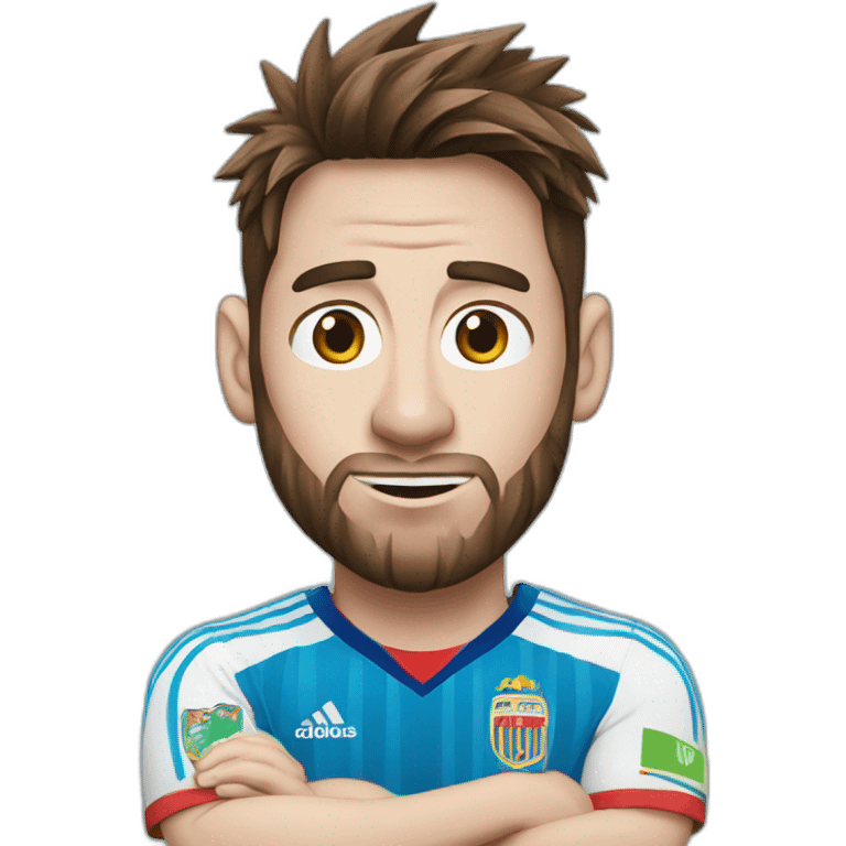 Messi avec la coupe du monde emoji