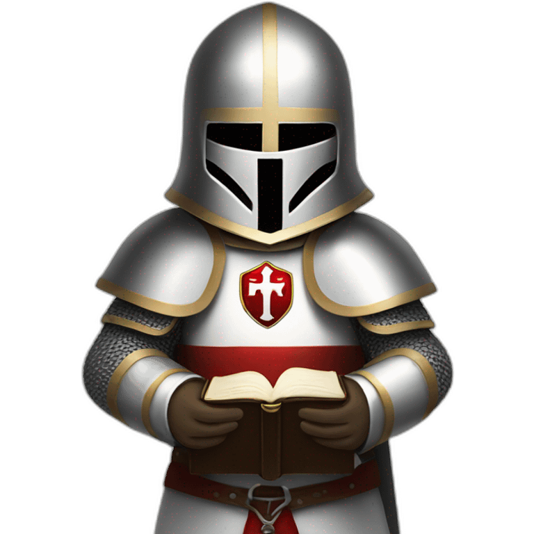 knights templar holding Bible emoji