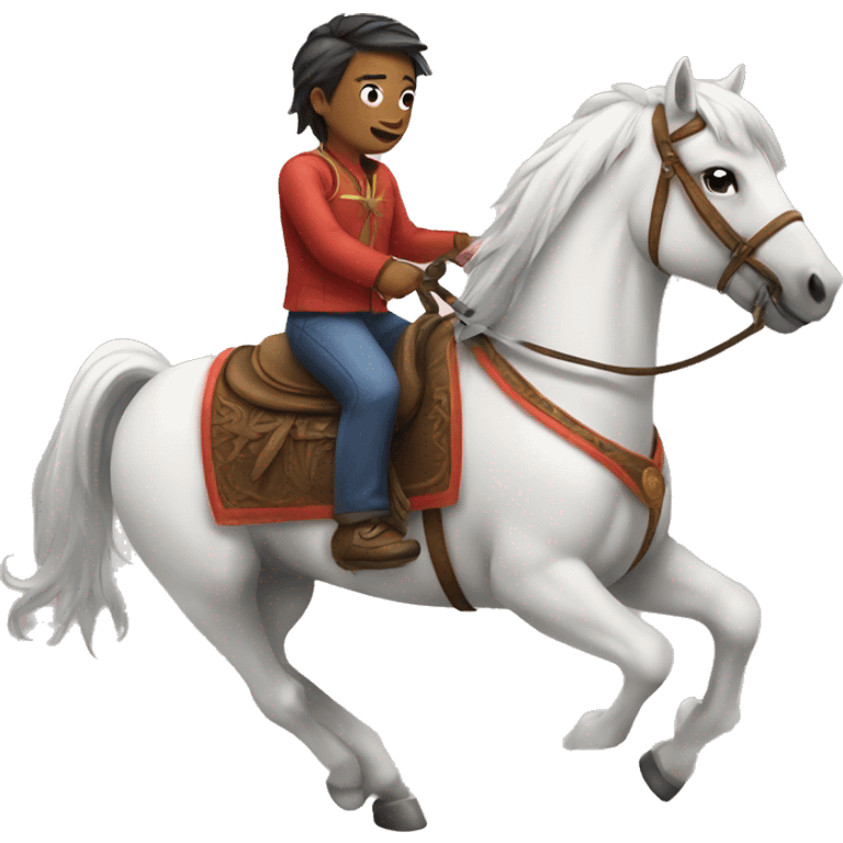 Xiao riding a horse emoji