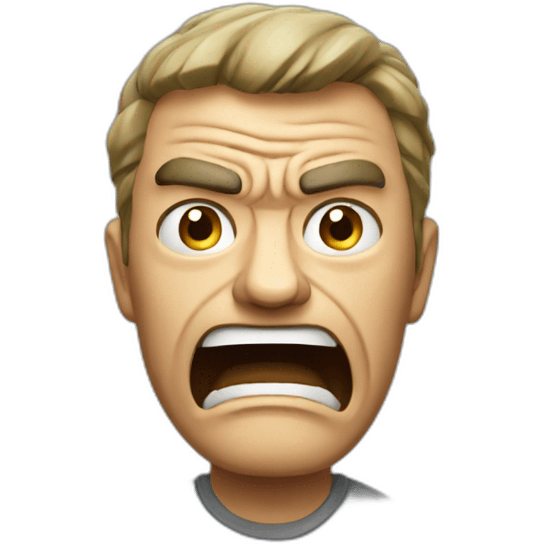 Angry man phone emoji