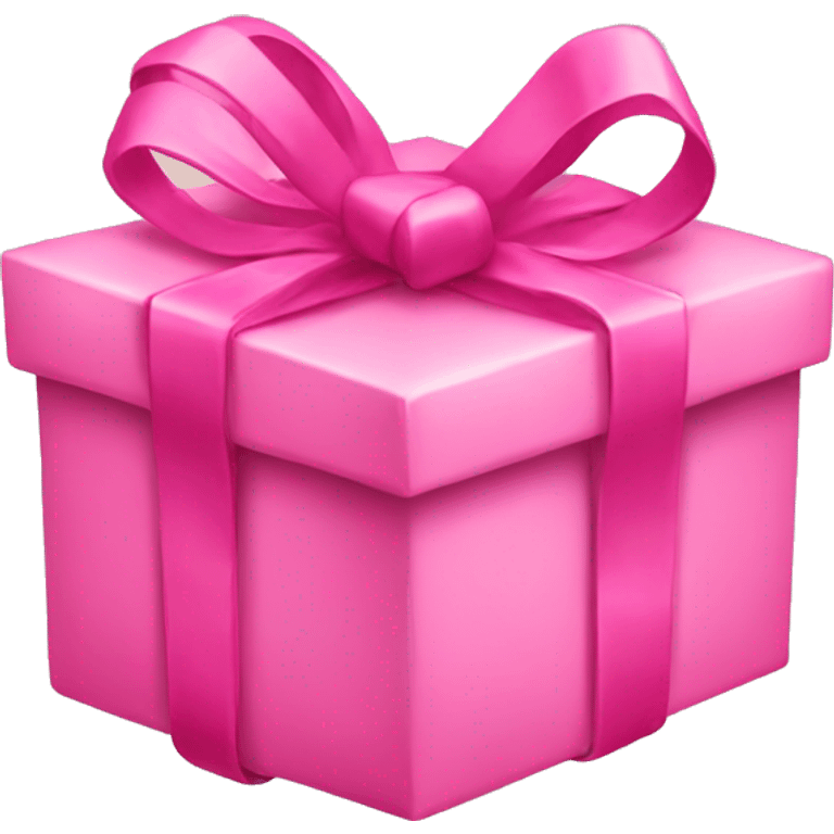 Pink gift emoji