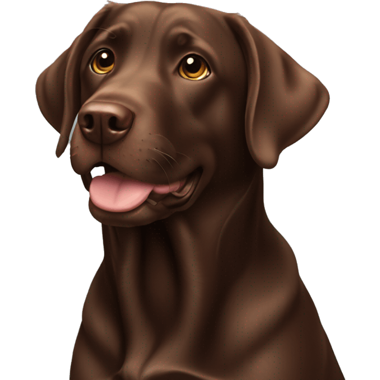 Chocolate lab emoji