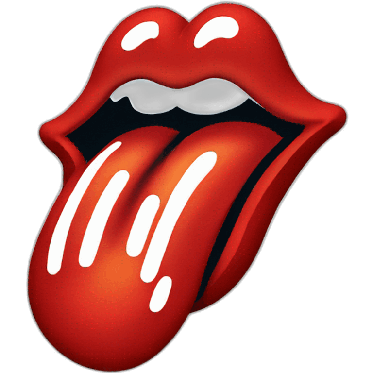 rolling stones logo emoji