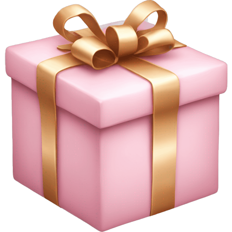 Light pink Christmas gift  emoji