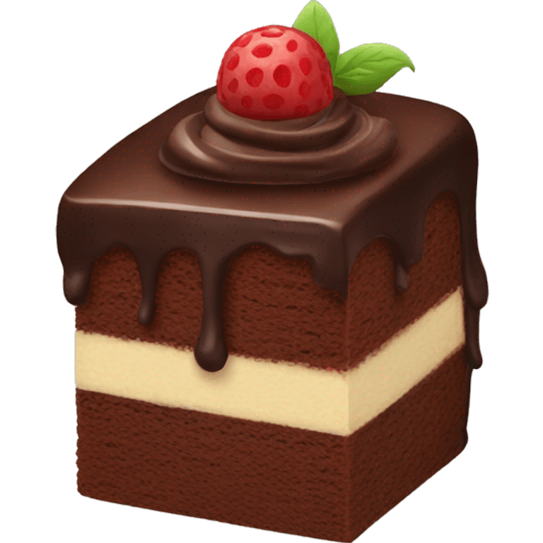 chocolate cake emoji