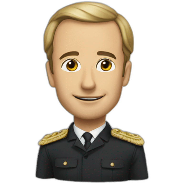 Chat sur macron emoji