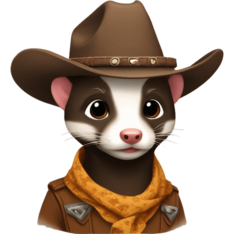 Cowboy Ferret  emoji