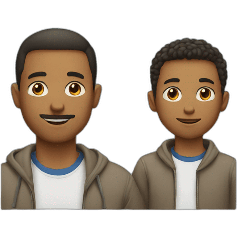 Dad and son emoji