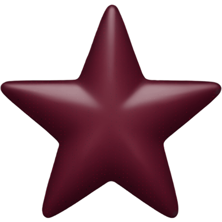 Burgundy star emoji