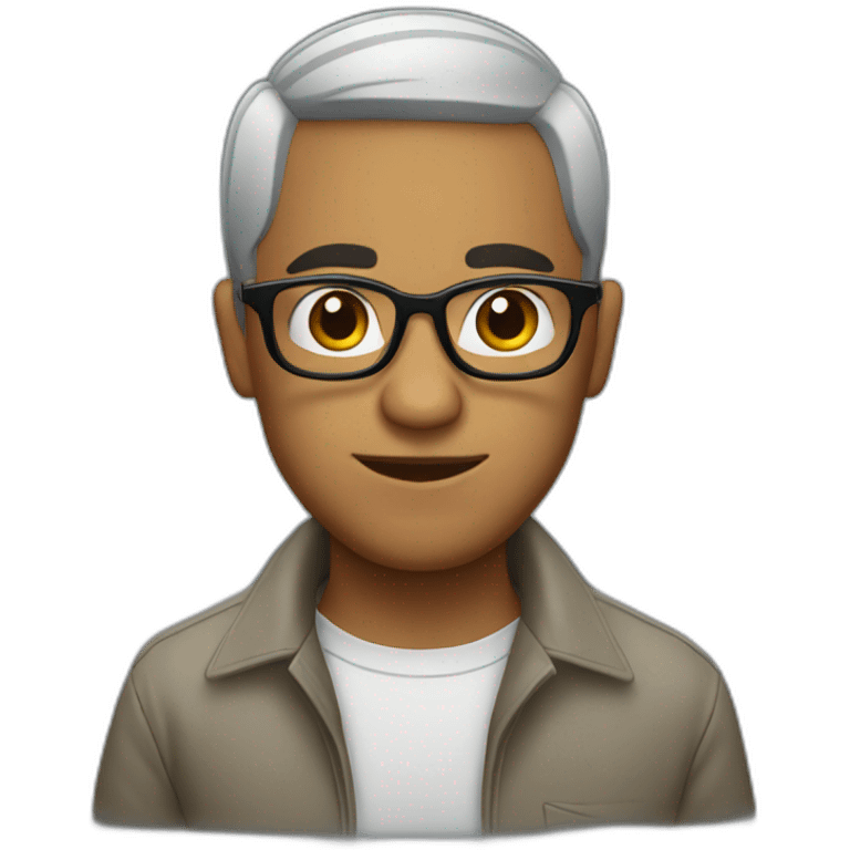 Puerto Rican  guy with glasses emoji