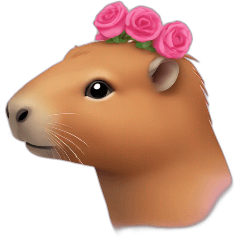 capybara rose emoji