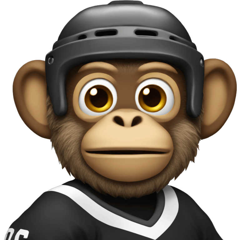 Hockey monkey emoji