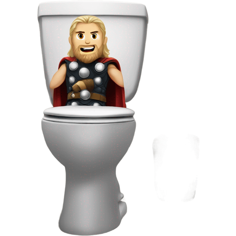 Thor in a toilet emoji