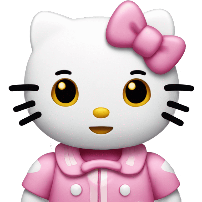 Hello kitty riéndose  emoji