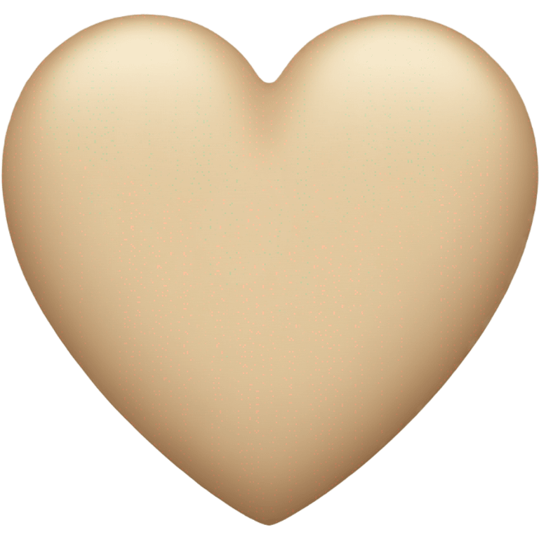 Beige heart emoji