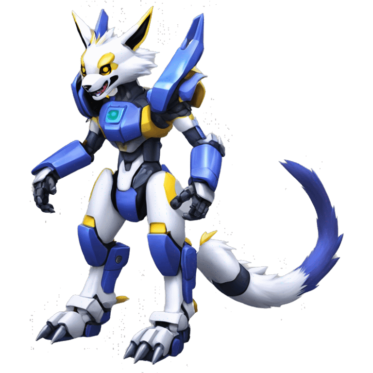 WereGarurumon-Renamon-Medabot-Mecha full body emoji