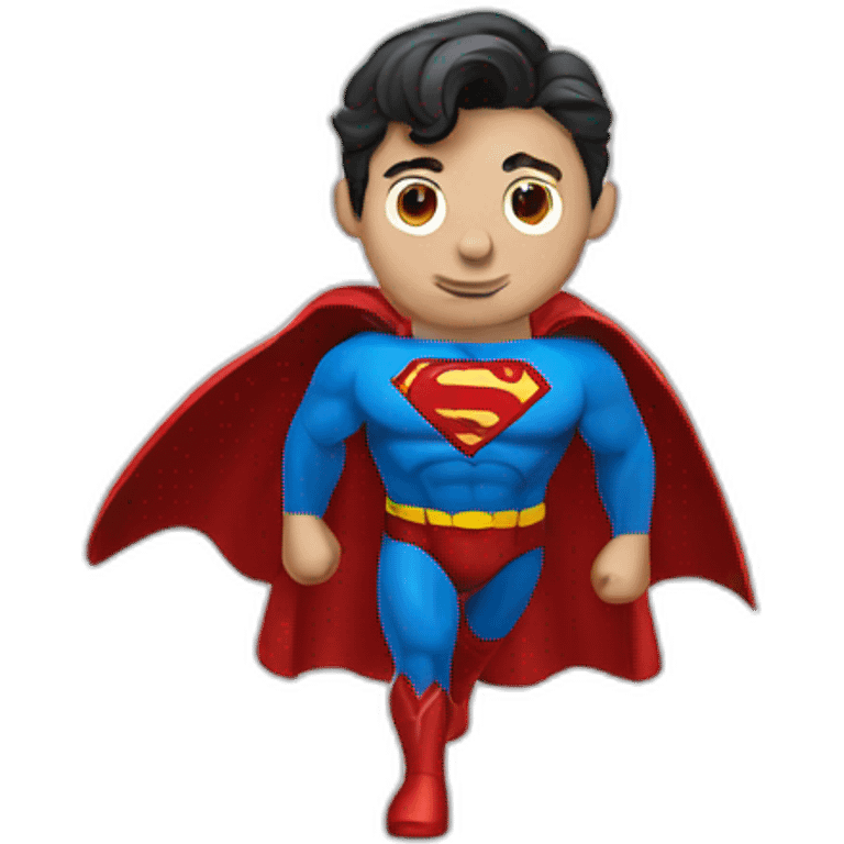 Superman standing emoji