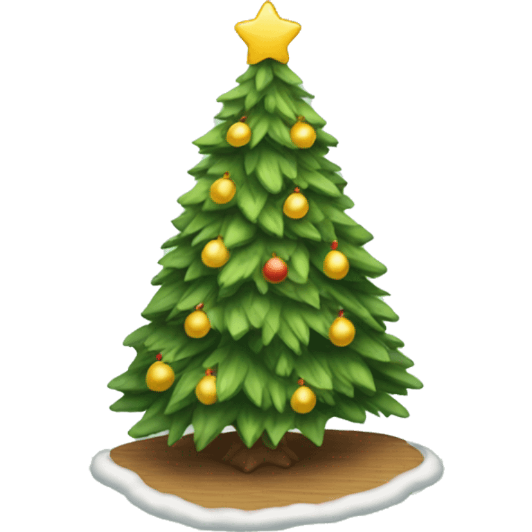 Cozy Christmas tree emoji