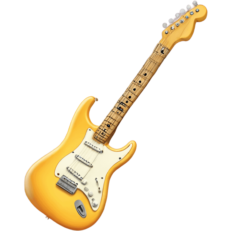 Smiling Stratocaster in the sun emoji