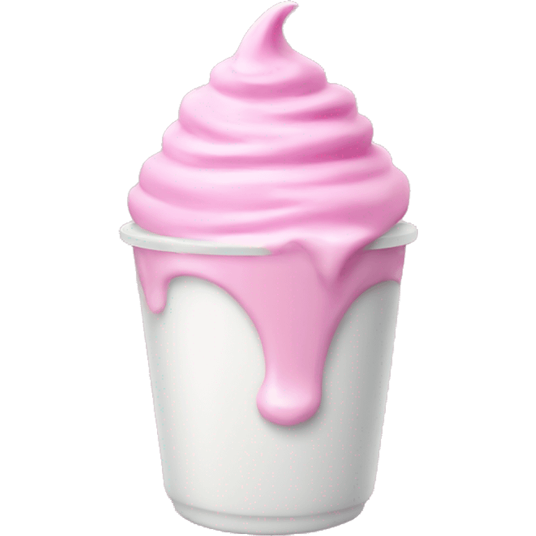 Pink yogurt  emoji