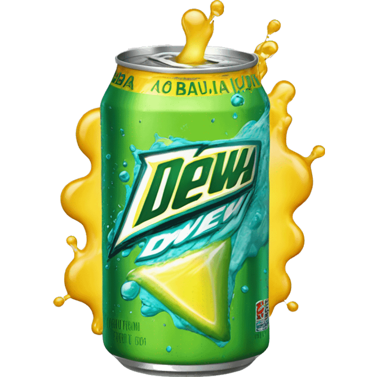 aqua Mountain Dew Baja Blast drink emoji