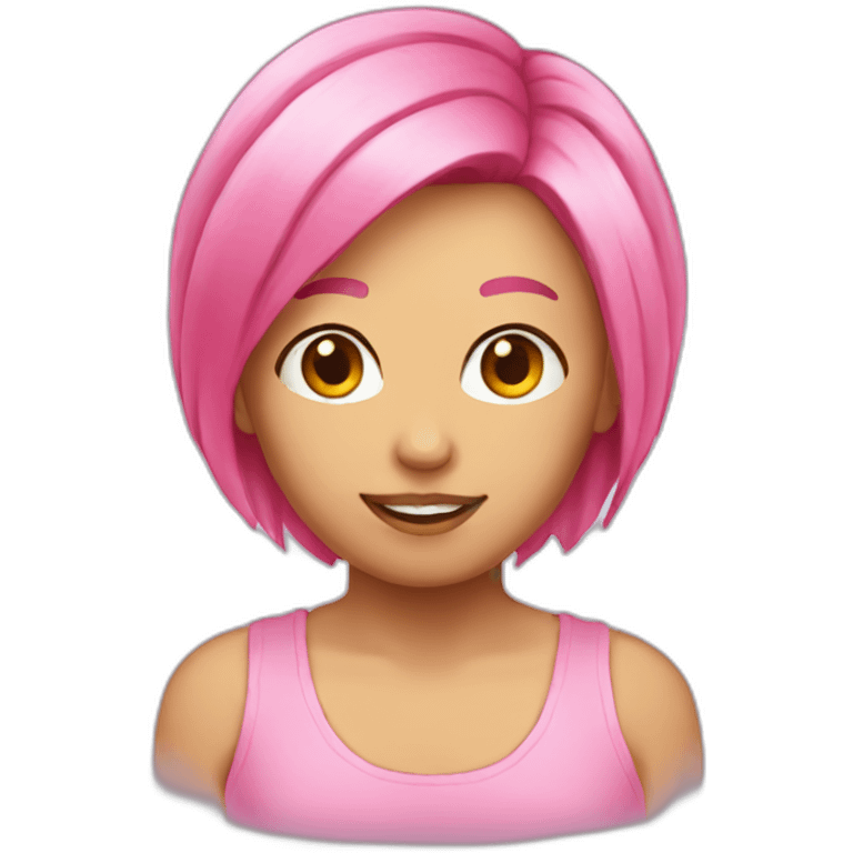 People-pink-hair emoji