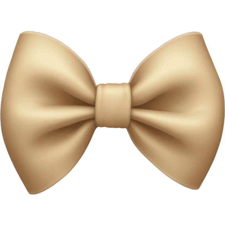 Beige bow emoji