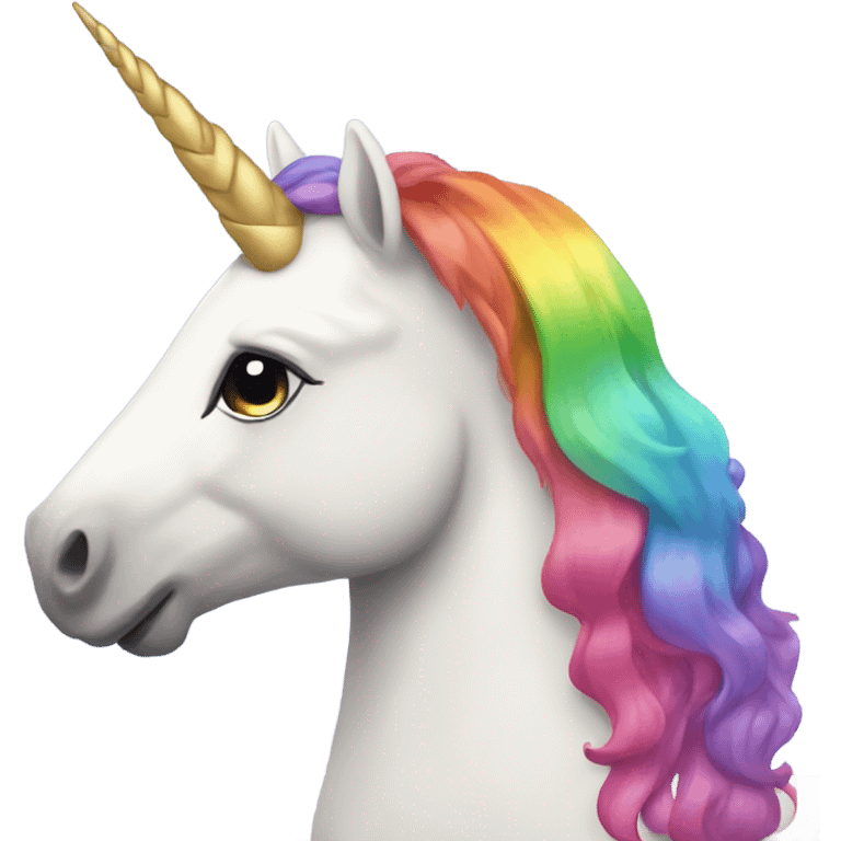 Rainbow unicorn emoji