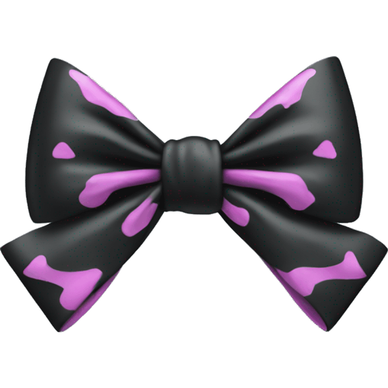 black coquette bow emoji