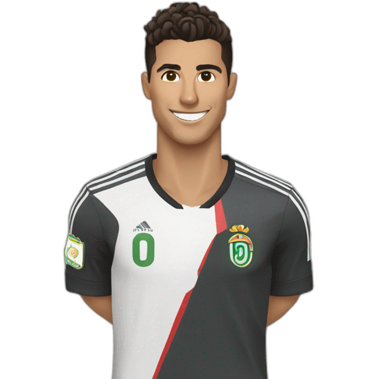 cristiano with alnasr emoji