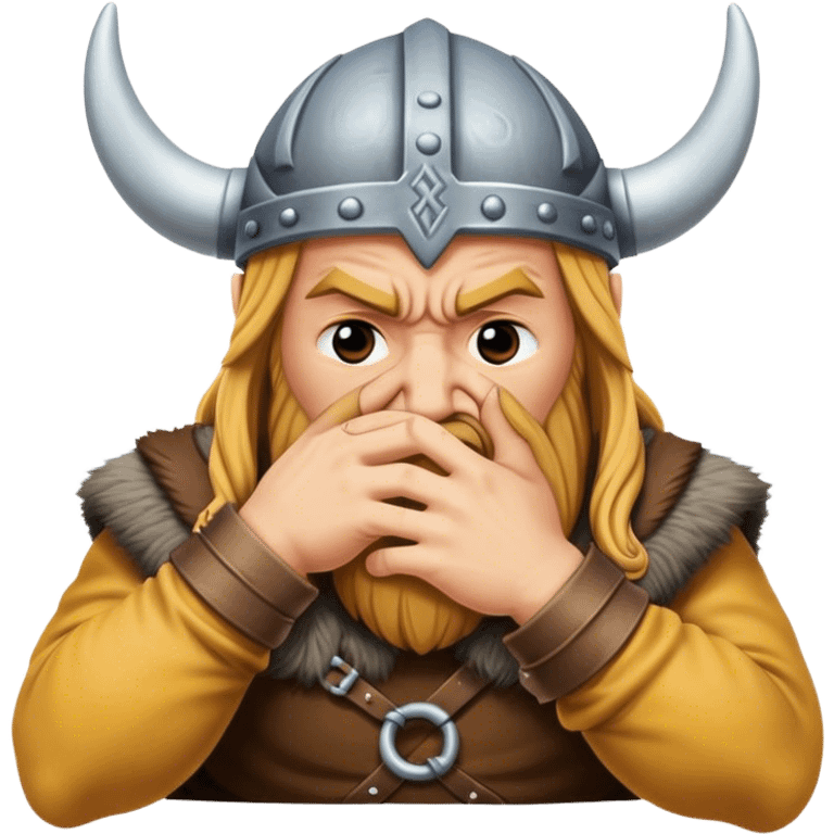 viking facepalm realistic emoji