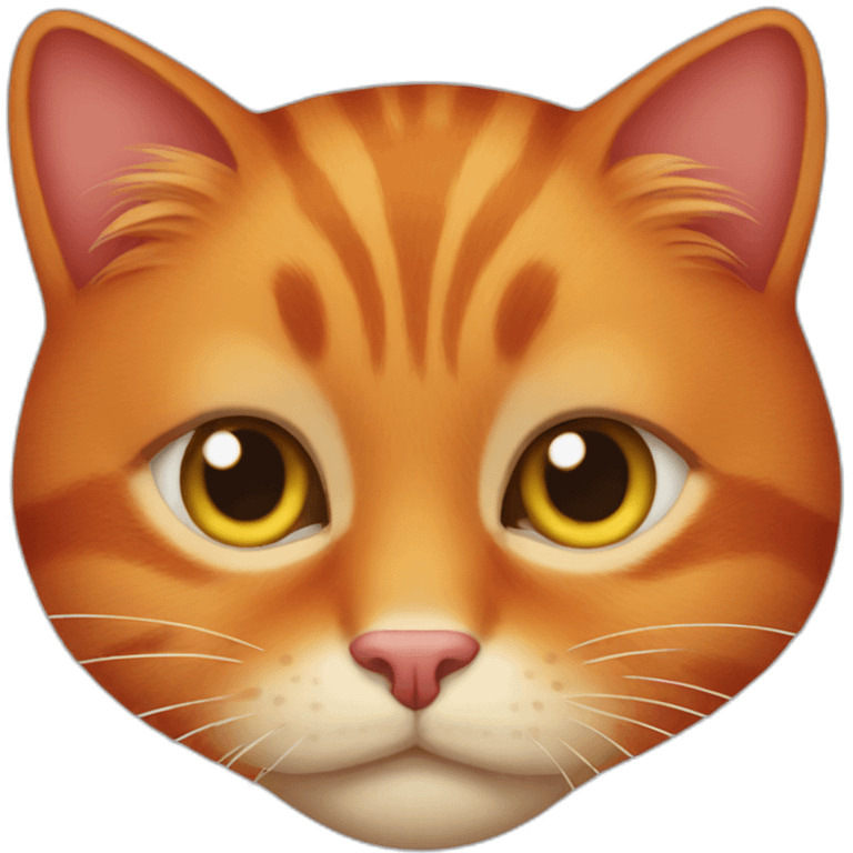 red cat emoji