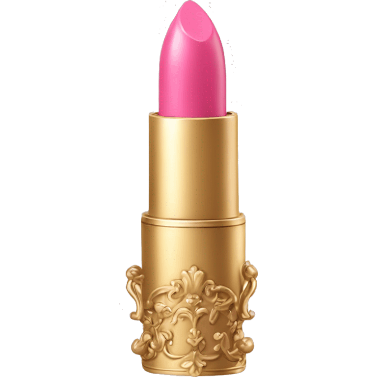 vintage rococo pink lipstick  emoji