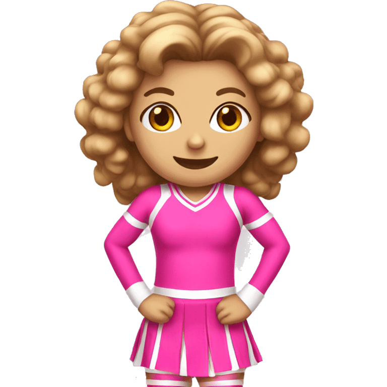 pink cheerleader emoji