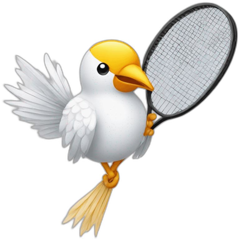 Badminton birdie emoji