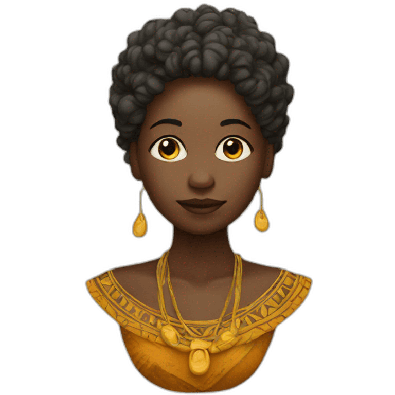 Forme contour de l'afrique emoji