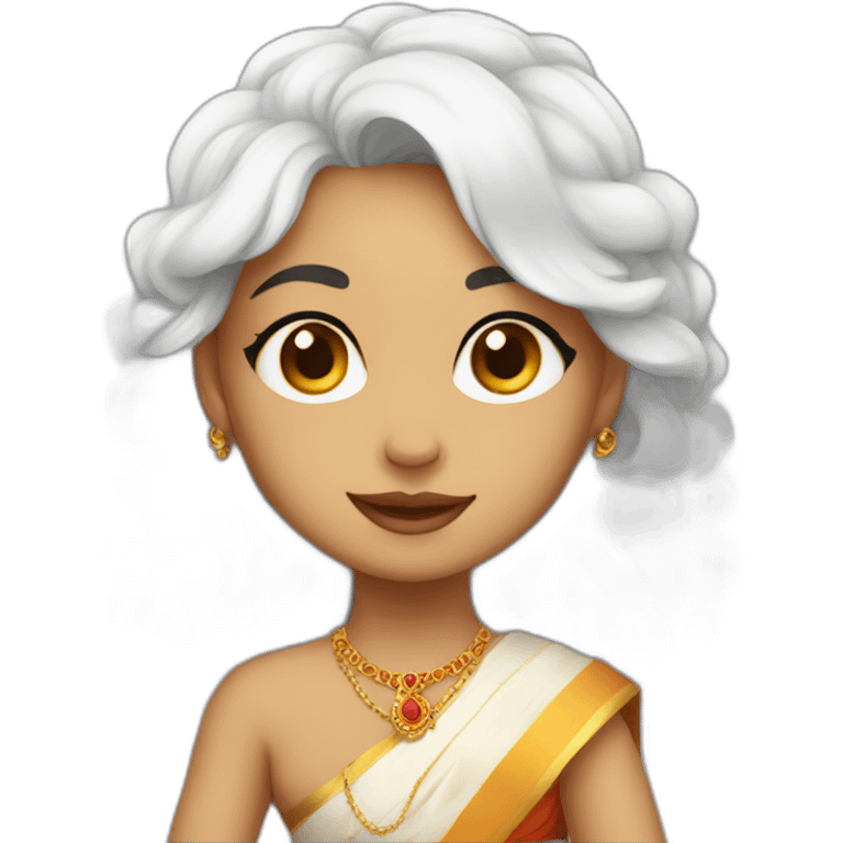 Cute white kumari emoji