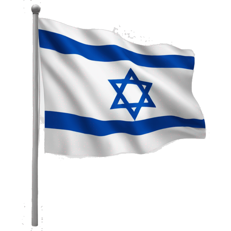 Israel flag but with red emoji