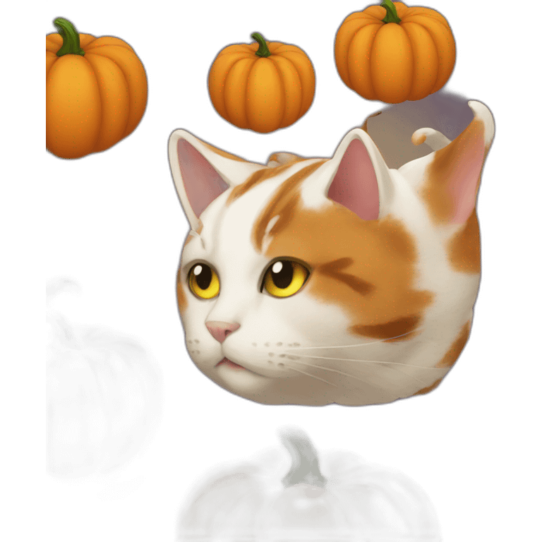 cat pumpkin emoji