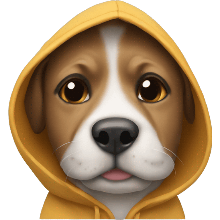 dog wearing a hoodie  emoji