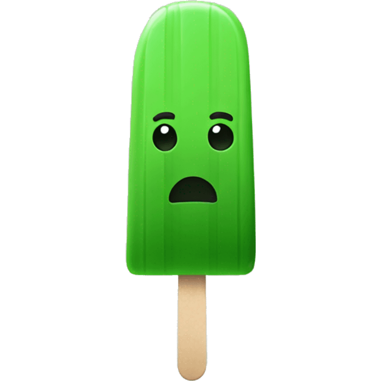 green popsicle no face  emoji